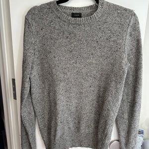 J. Crew Men’s Wool Crewneck Sweater in Gray Size S